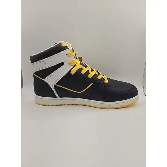 Official Program CTM-40 Mens High Top Sneakers Black Yellow Shoes US 9 NEW